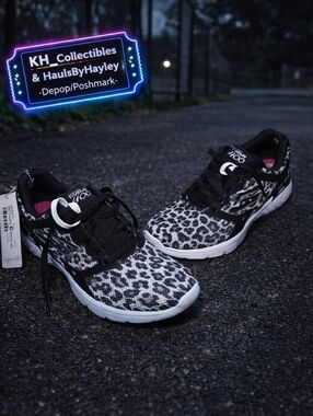 NWT Skechers GO RUN 400 Leopard Print Sneakers - SN 14354
